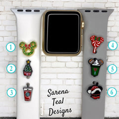 Mickey Christmas Treats Watch Band Charm - SarenaTealDesigns