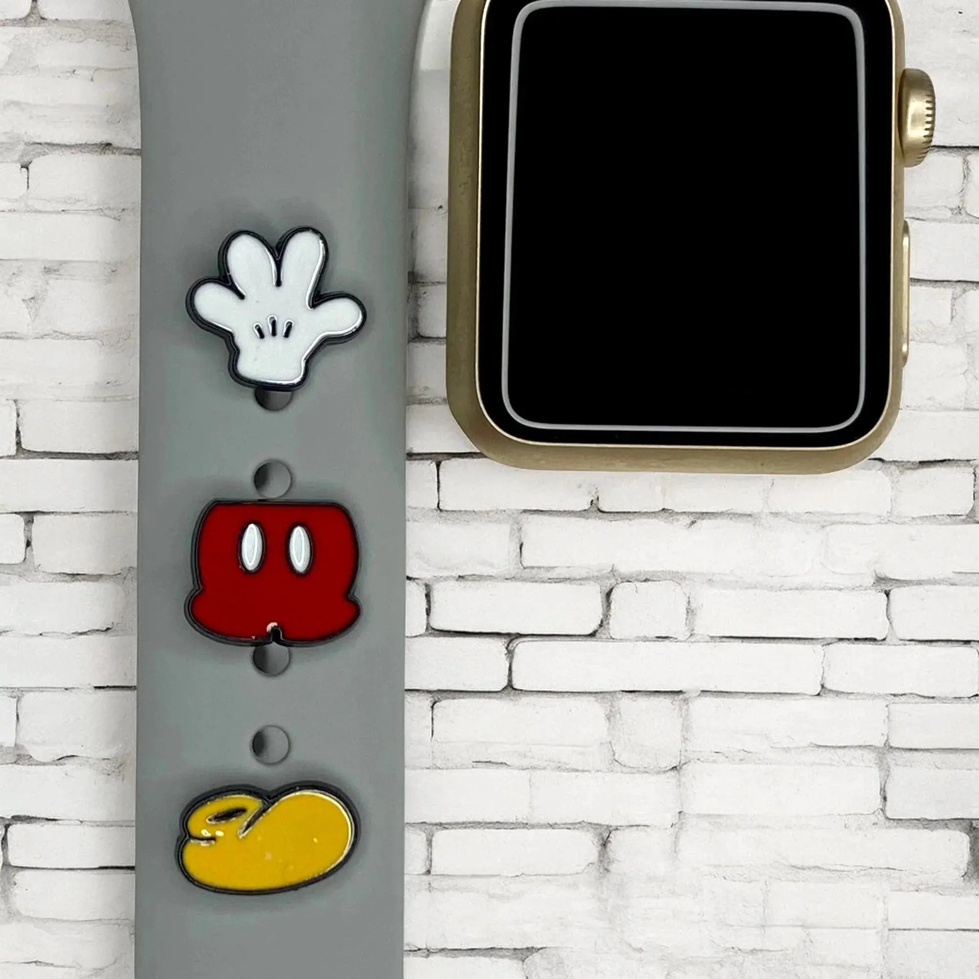 Mickey Glove Shorts Shoe Watch Band Charm - SarenaTealDesigns