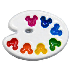 Mickey Heads Paint Palette Watch Band Charm - SarenaTealDesigns