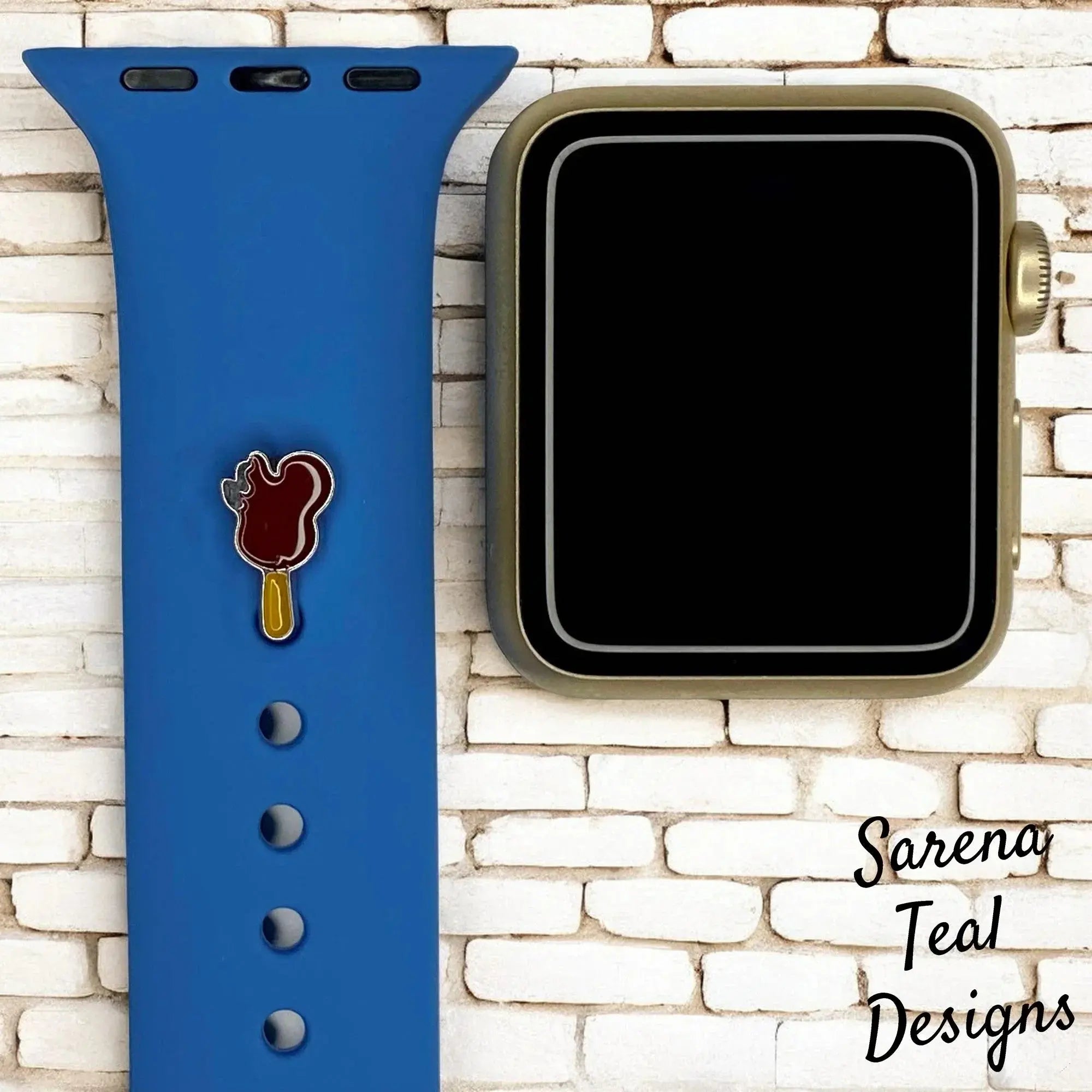 Mickey Ice Cream with Bite Watch Band Charm - SarenaTealDesigns