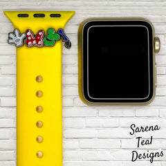 Mickey Minnie Goofy Donald Watch Band Slider Charm - SarenaTealDesigns