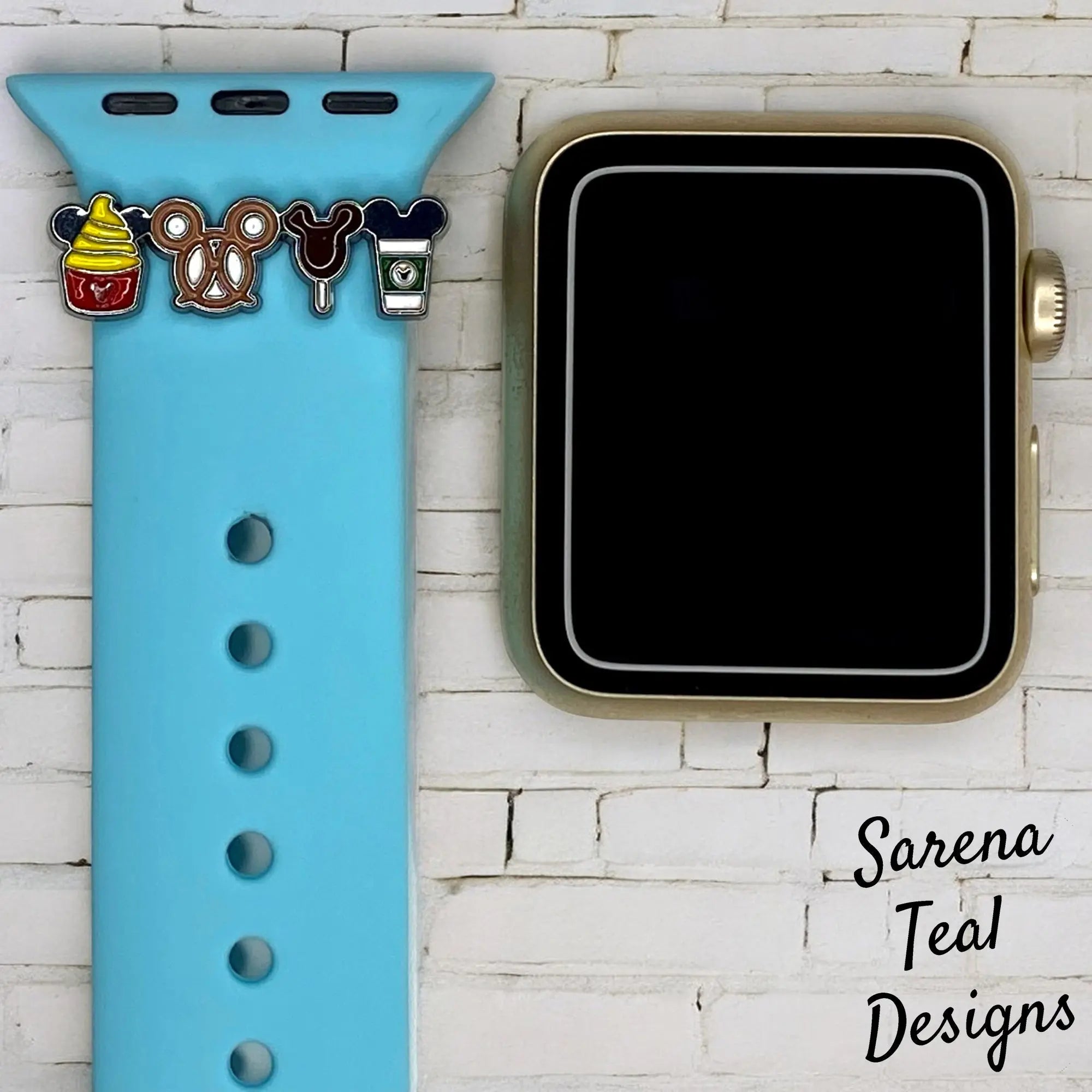 Mickey Snacks Watch Band Slider Charm - SarenaTealDesigns