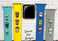 Princess Coffee Cups Watch Band Charm - SarenaTealDesigns