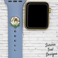 Singing Rose Watch Band Charm - SarenaTealDesigns