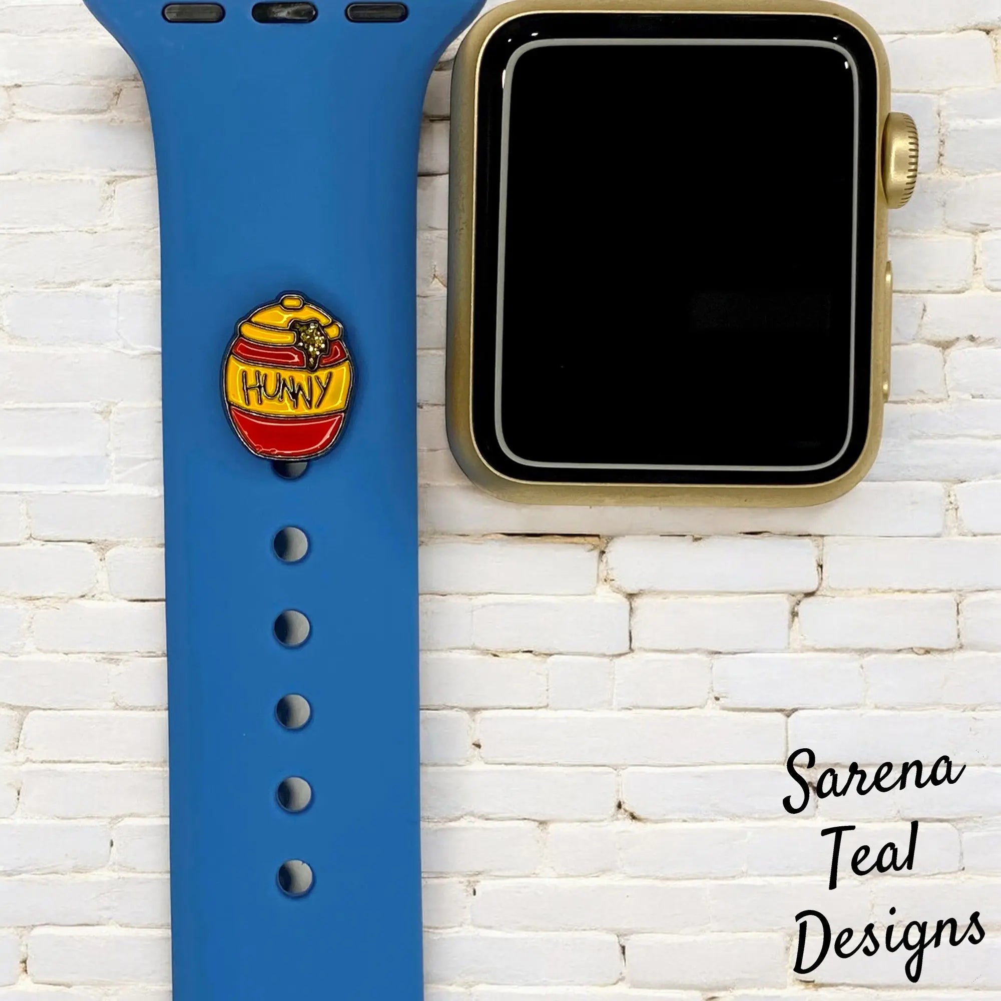 Winnie the Pooh Hunny Jar Watch Band Charm - SarenaTealDesigns