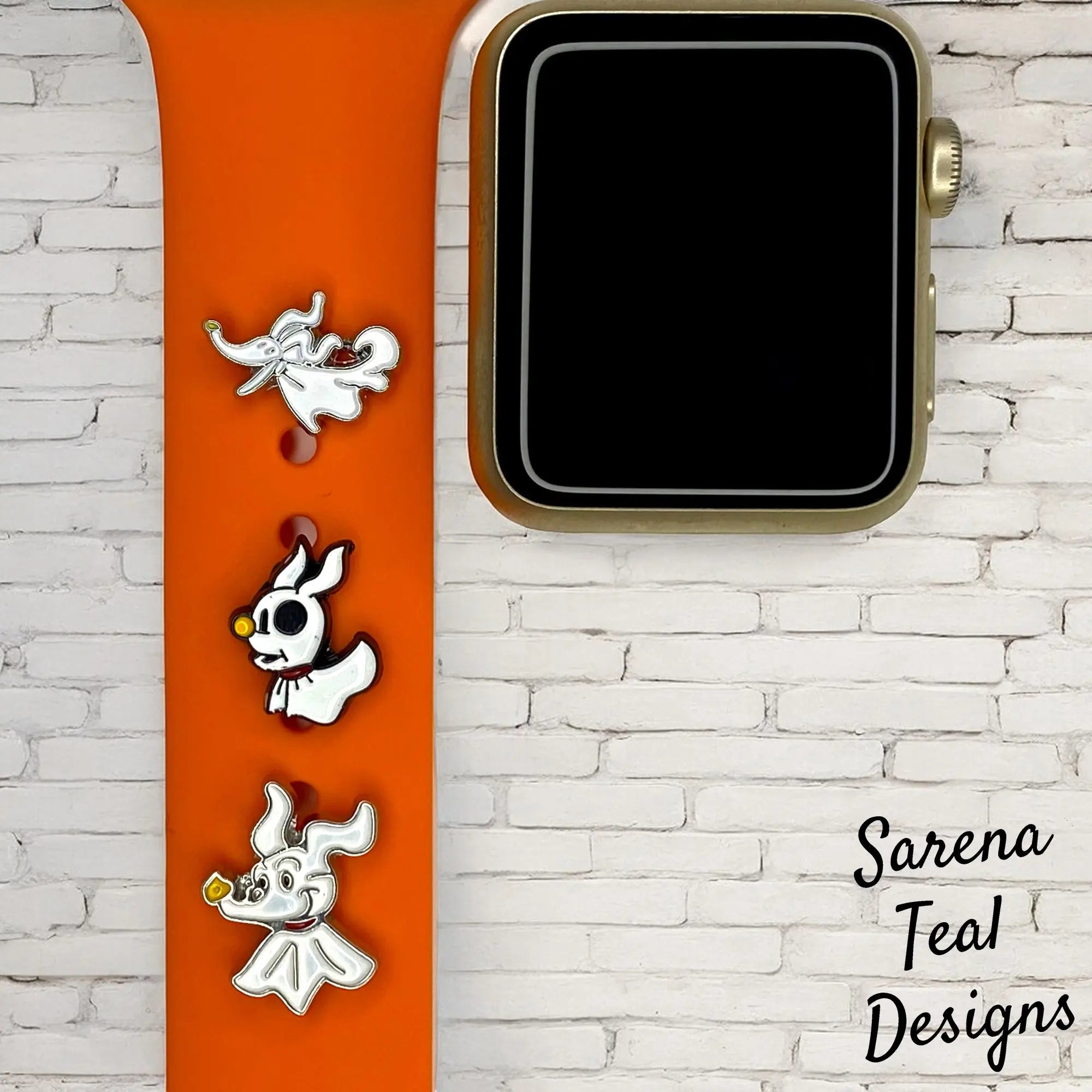 Zero the Ghost Dog Watch Band Charm - SarenaTealDesigns