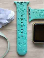 Aladdin 'Jasmine' Engraved Watch Band - SarenaTealDesigns