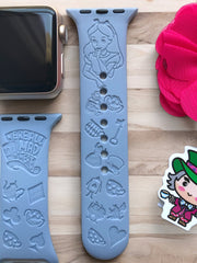 Alice in Wonderland Engraved Watch Band