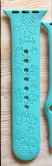 Chip and Dale Engraved Watch Band - SarenaTealDesigns