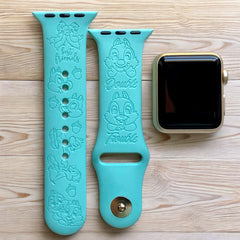 Chip and Dale Engraved Watch Band