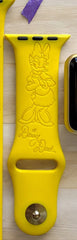 Daisy Duck Engraved Watch Band - SarenaTealDesigns