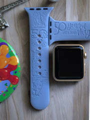 Disney World 50th Anniversary Engraved Watch Band - SarenaTealDesigns