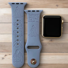 Eeyore Monogram Engraved Watch Band - SarenaTealDesigns