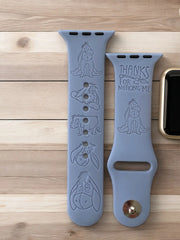 Eeyore Monogram Engraved Watch Band - SarenaTealDesigns