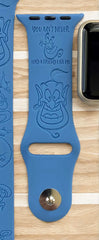 Genie 'Aladdin' Engraved Watch Band - SarenaTealDesigns