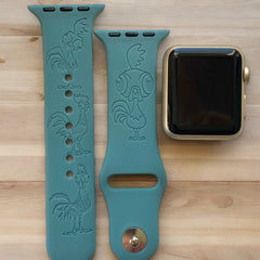 Hei Hei the Chicken Engraved Watch Band