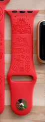 It’s a Small World Engraved Watch Band - SarenaTealDesigns