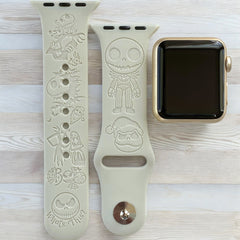 Jack Skellington Engraved Watch Band