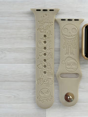 Jack Skellington Engraved Watch Band