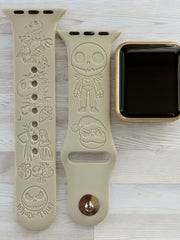 Jack Skellington Engraved Watch Band