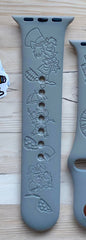 Mad Hatter Themed Engraved Watch Band