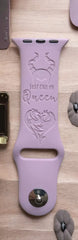 Maleficent Engraved Watch Band - SarenaTealDesigns