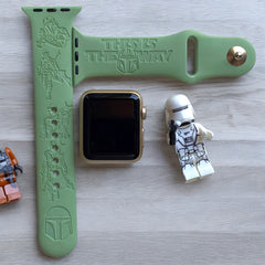 Mandalorian Engraved Watch Band