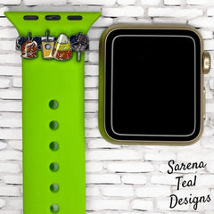Mickey Halloween Snacks Watch Band Slider Charm - SarenaTealDesigns