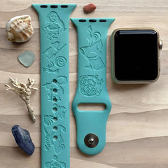 Moana Engraved Watch Band - SarenaTealDesigns