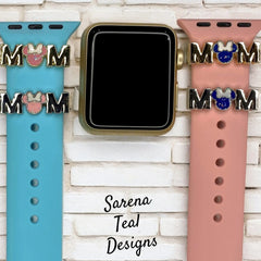 Mom with Minnie Head Watch Band Slider Charm - SarenaTealDesigns