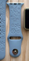 Olaf Engraved Watch Band - SarenaTealDesigns