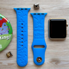 Oswald The Lucky Rabbit Engraved Watch Band - SarenaTealDesigns