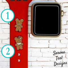 Mickey and Minnie Gingerbread Watch Band Charm