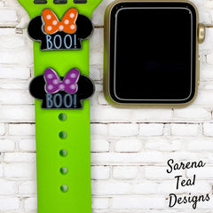 Minnie BOO! Watch Band Slider Charm