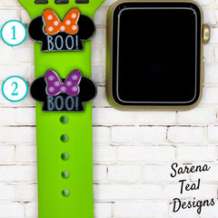 Minnie BOO! Watch Band Slider Charm