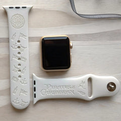 Pirates of the Caribbean Engraved Watch Band - SarenaTealDesigns
