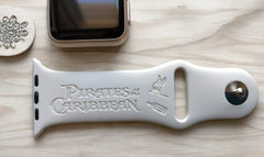 Pirates of the Caribbean Engraved Watch Band - SarenaTealDesigns
