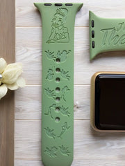Princess and the Frog Engraved Watch Band - SarenaTealDesigns