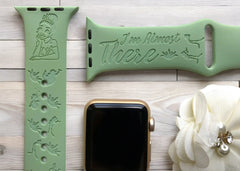 Princess and the Frog Engraved Watch Band - SarenaTealDesigns