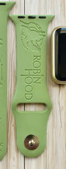 Robin Hood Engraved Watch Band