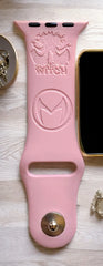 Scarlet Witch Engraved Watch Band - SarenaTealDesigns