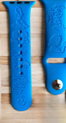 Snow White Engraved Watch Band - SarenaTealDesigns