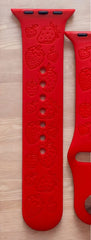 Strawberry Engraved Watch Band - SarenaTealDesigns