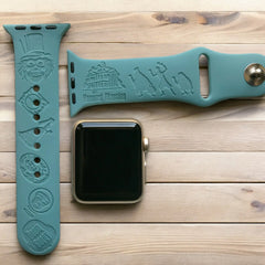 The Haunted Mansion Engraved Watch Band - SarenaTealDesigns