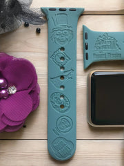 The Haunted Mansion Engraved Watch Band - SarenaTealDesigns