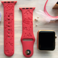 The Little Mermaid 'Ariel' Engraved Watch Band - SarenaTealDesigns
