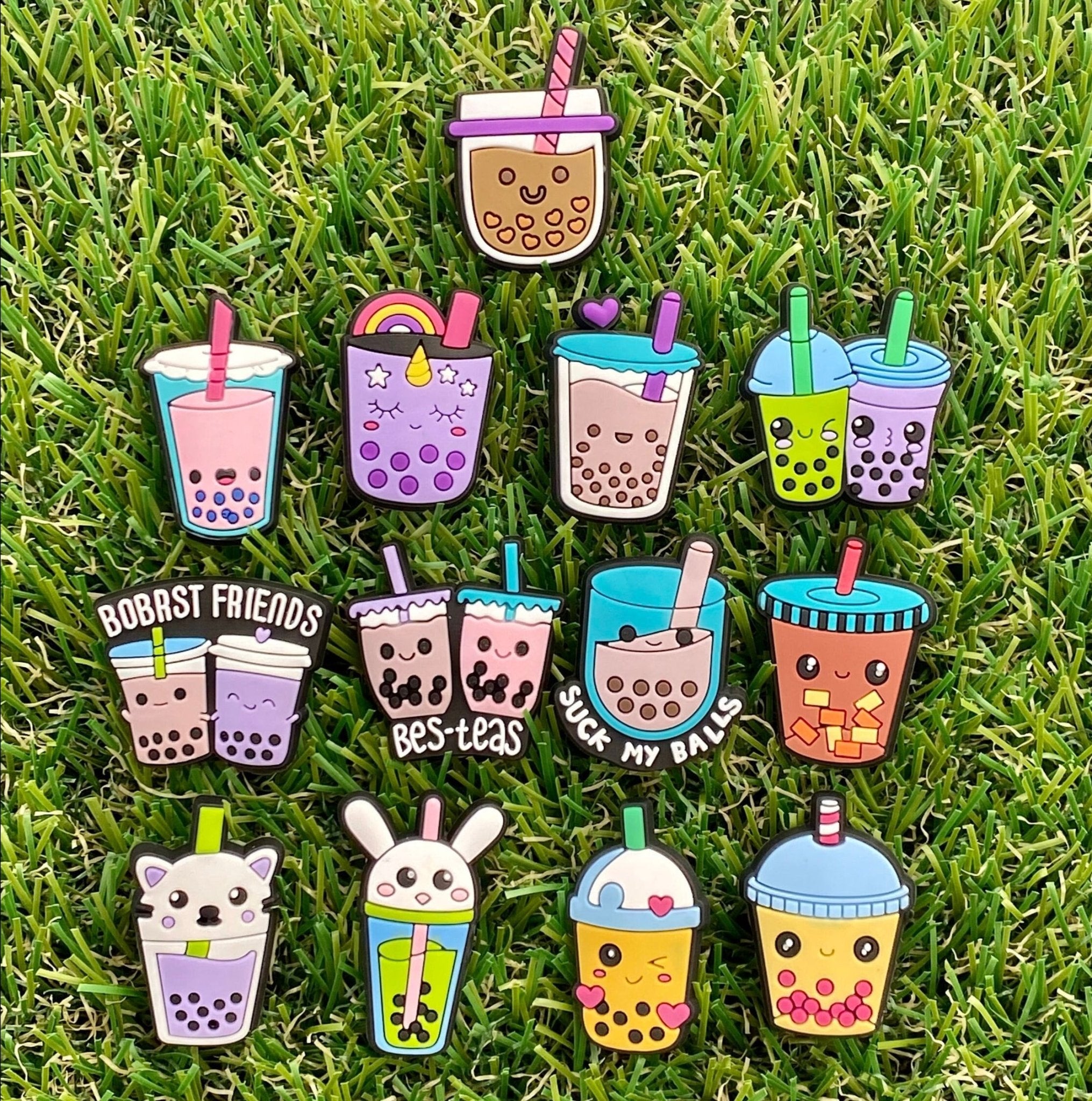 Boba Tea Clog Charms | Video Game Clog Charms | Fashion Charms | Clog Accessories | Bracelet Charms | Sports Clog Charms - SarenaTealDesigns