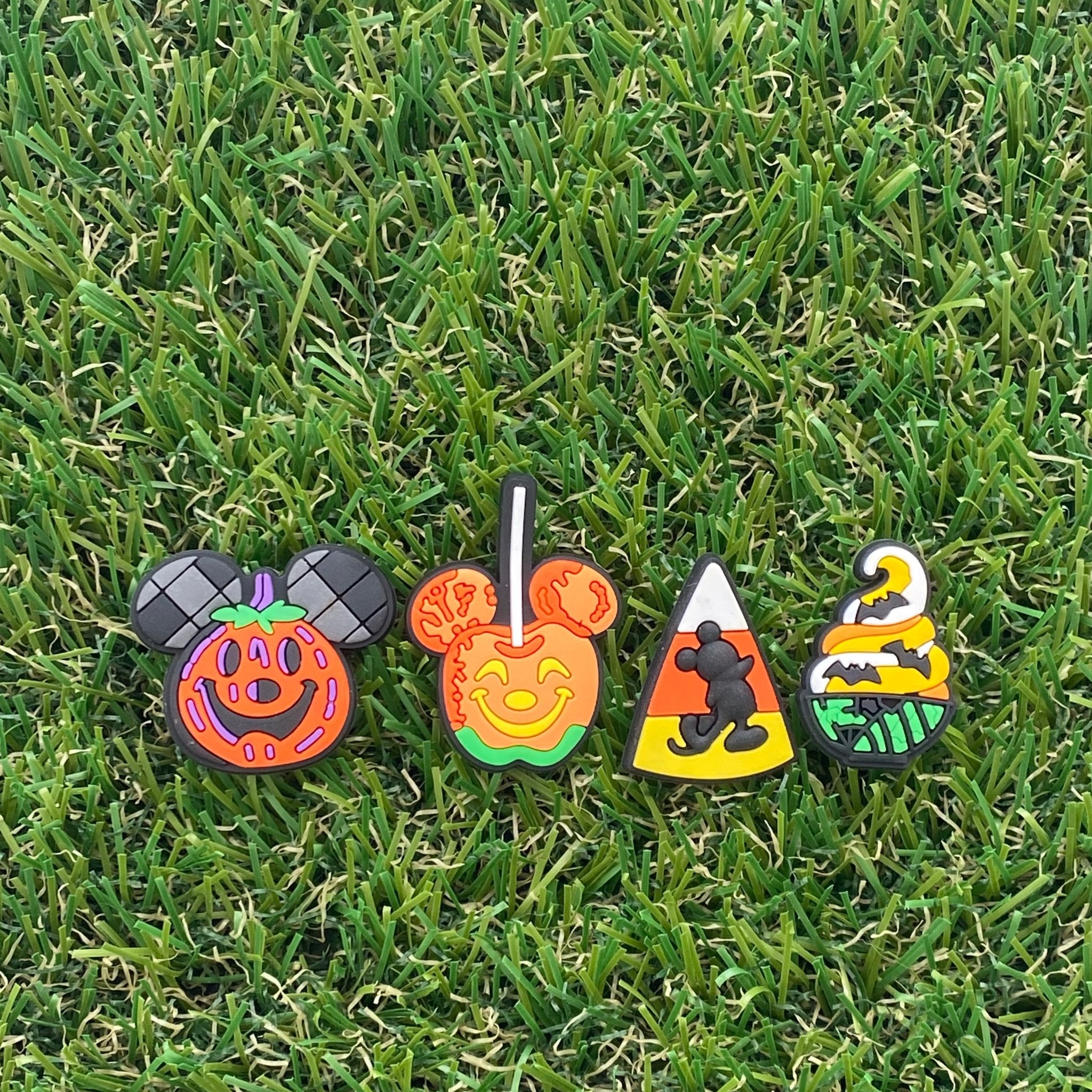 Halloween Mickey Snacks Clog Charms - SarenaTealDesigns