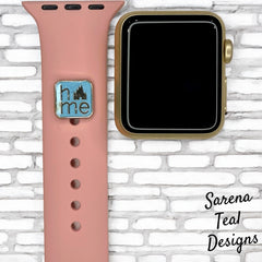 Square Castle Home Watch Band Charm