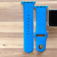 Yondu Udonta Engraved Apple Watch Band, 24 Colors, 38mm 40mm 41mm 42mm 44mm 45mm 49mm, Personalized Apple Watch Strap